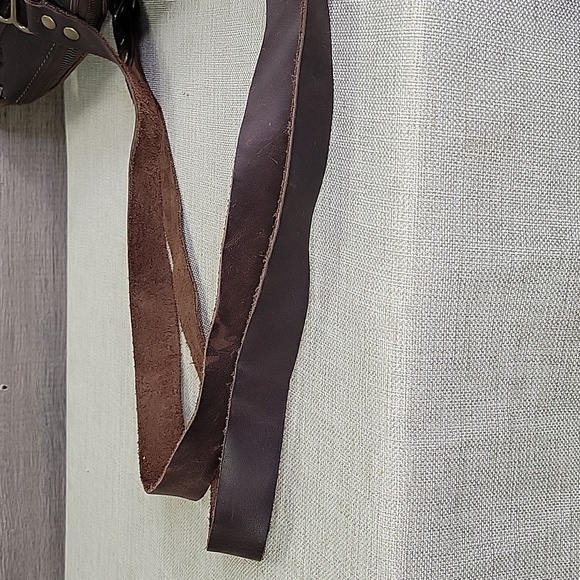 Anthropic Leathers Dark Brown Leather Tote Bag - Picture 7 of 13